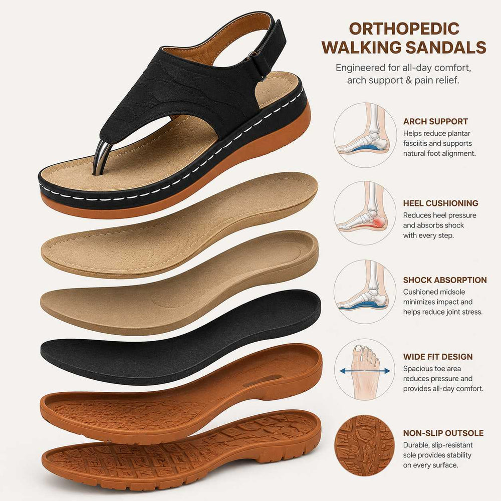 Why do orthopedic walking sandals work?