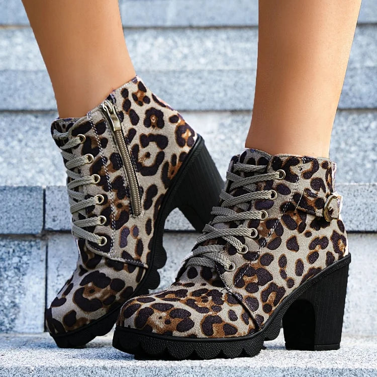 Marley Shoes™ | The Stiletto Lace-Up Ankle Boot