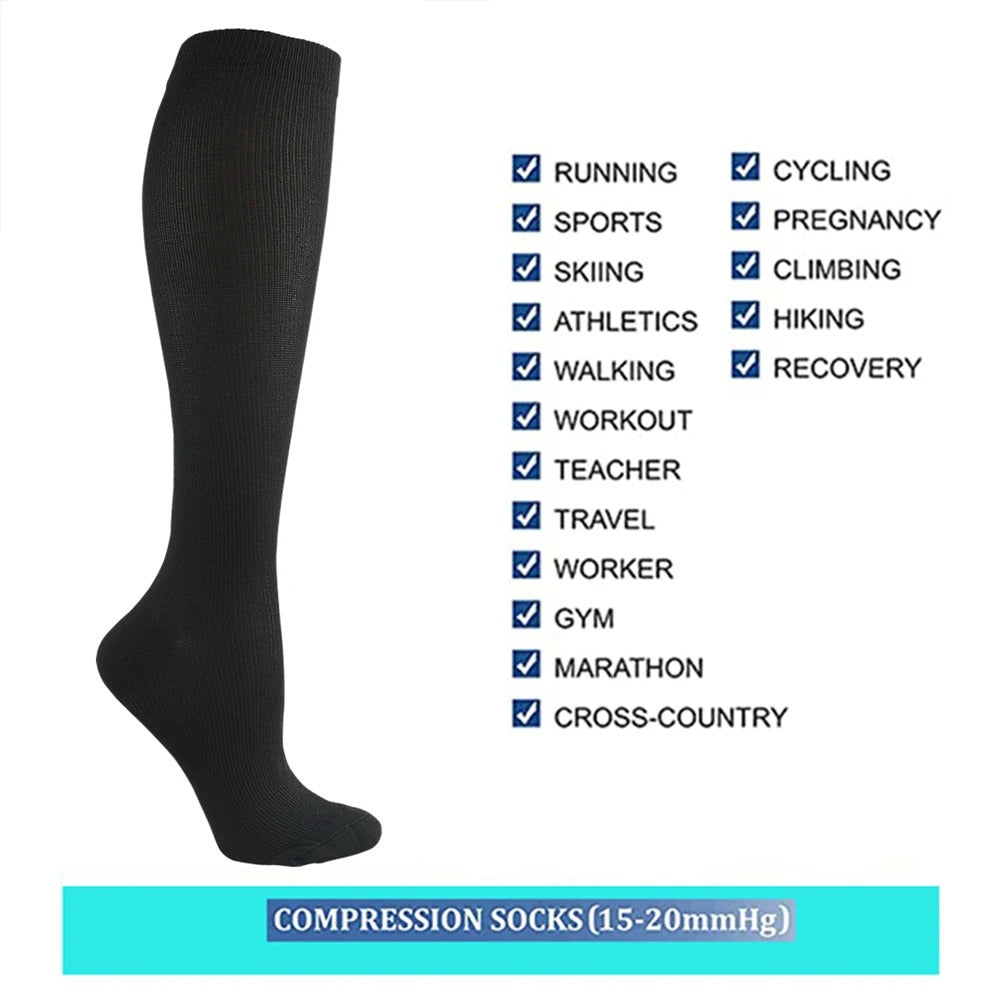Orthopedic Compression Socks, Anti-Fatigue, Graduated Support, Circulation Aid