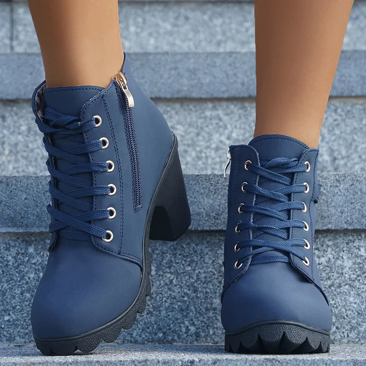 Marley Shoes™ | The Stiletto Lace-Up Ankle Boot