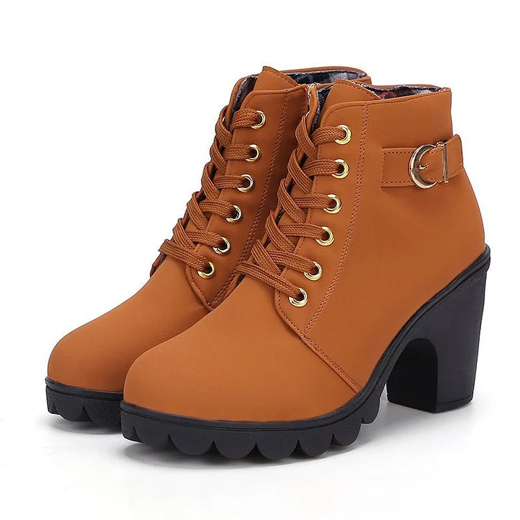 Marley Shoes™ | The Stiletto Lace-Up Ankle Boot