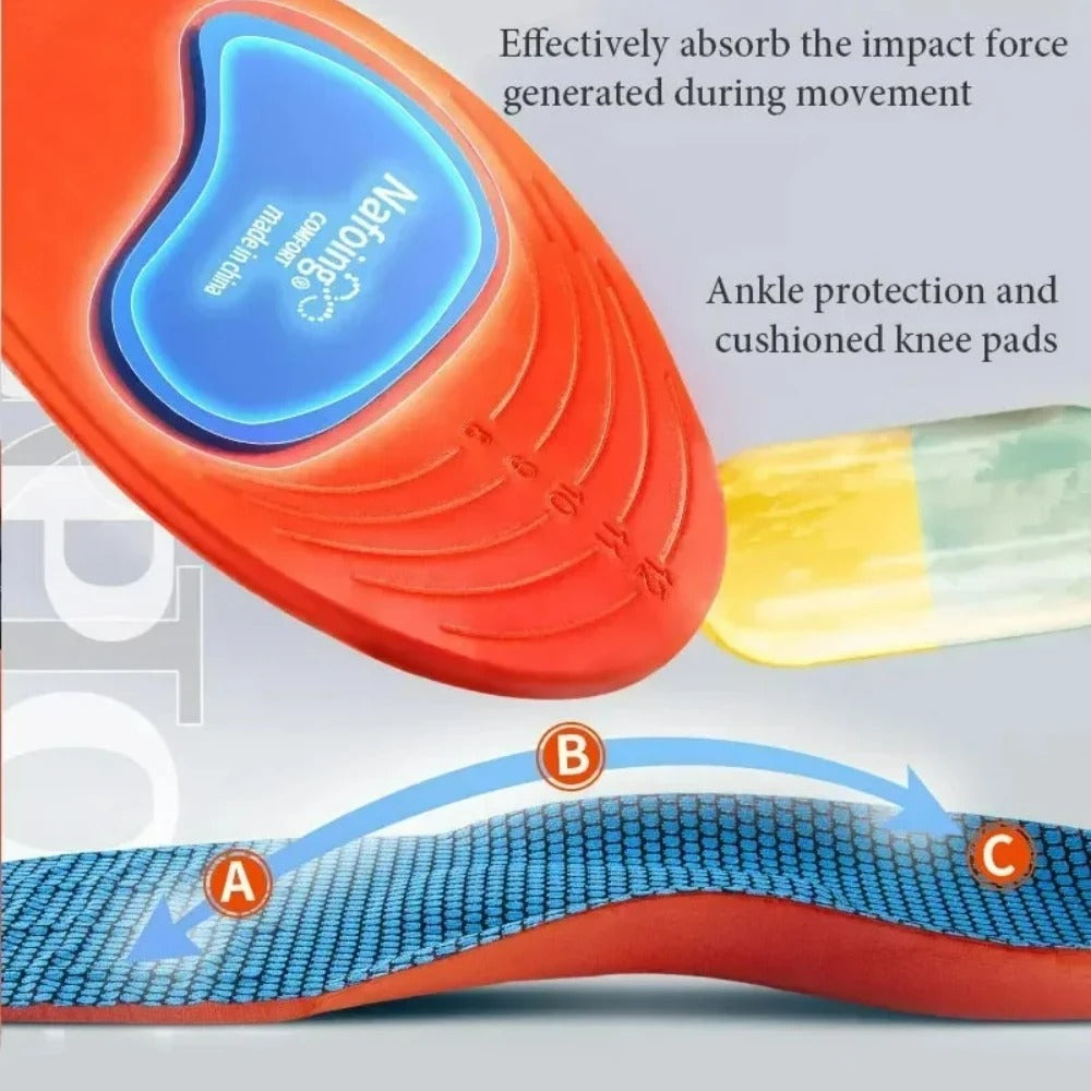 Women’s Trainer Comfort Insoles – Shock Absorption & Breathable Cushion