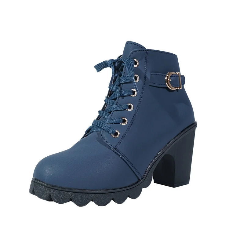 Marley Shoes™ | The Stiletto Lace-Up Ankle Boot