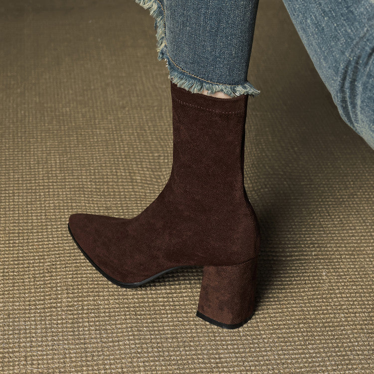 MarleyShoes™ | Suede Knee High Boots