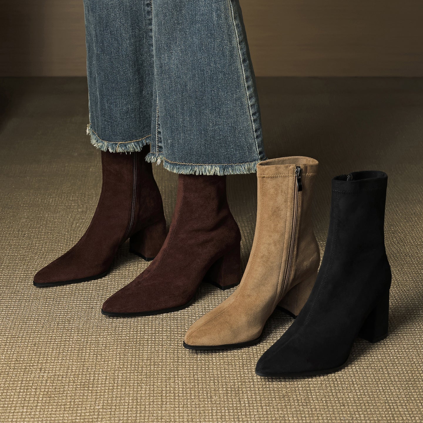 MarleyShoes™ | Suede Knee High Boots