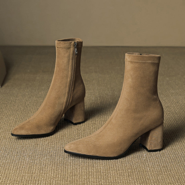 MarleyShoes™ | Suede Knee High Boots