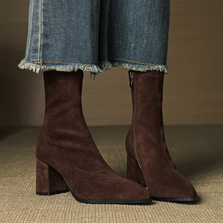 MarleyShoes™ | Suede Knee High Boots