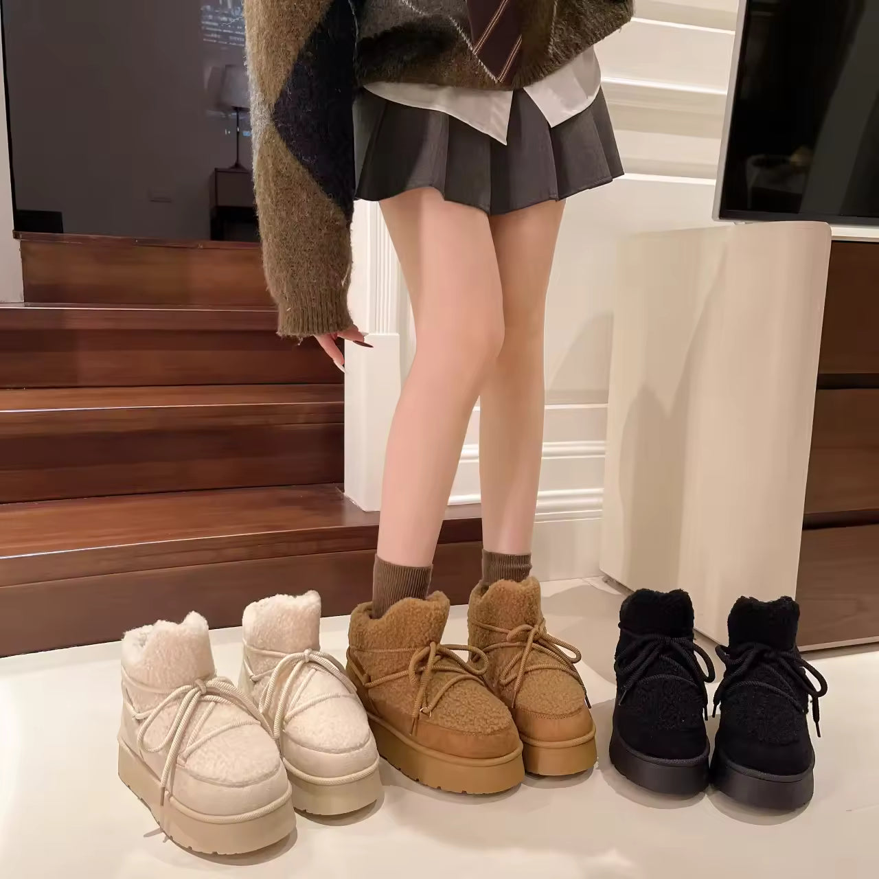 Marley Shoes™ | Fleece Cozy Short Boot - Winter Edition