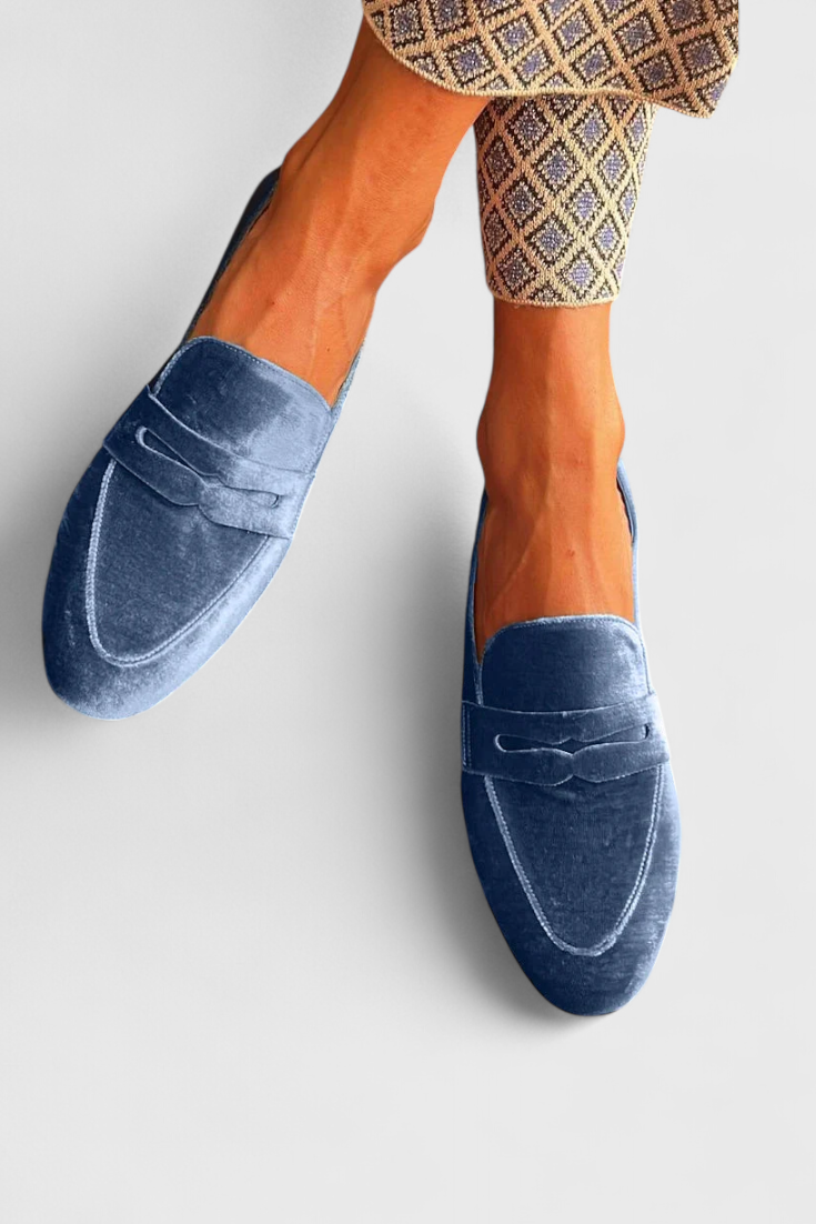 Marley Shoes - Navy Loafers