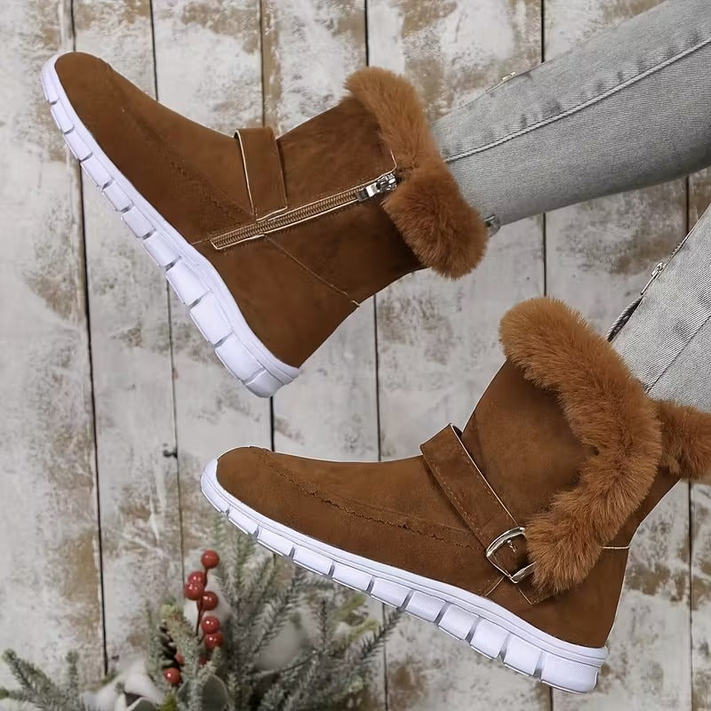 Marley Shoes™ | Women's Side Zipper Snow Boots