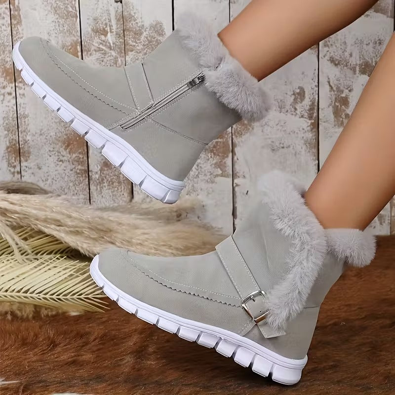 Marley Shoes™ | Women's Side Zipper Snow Boots