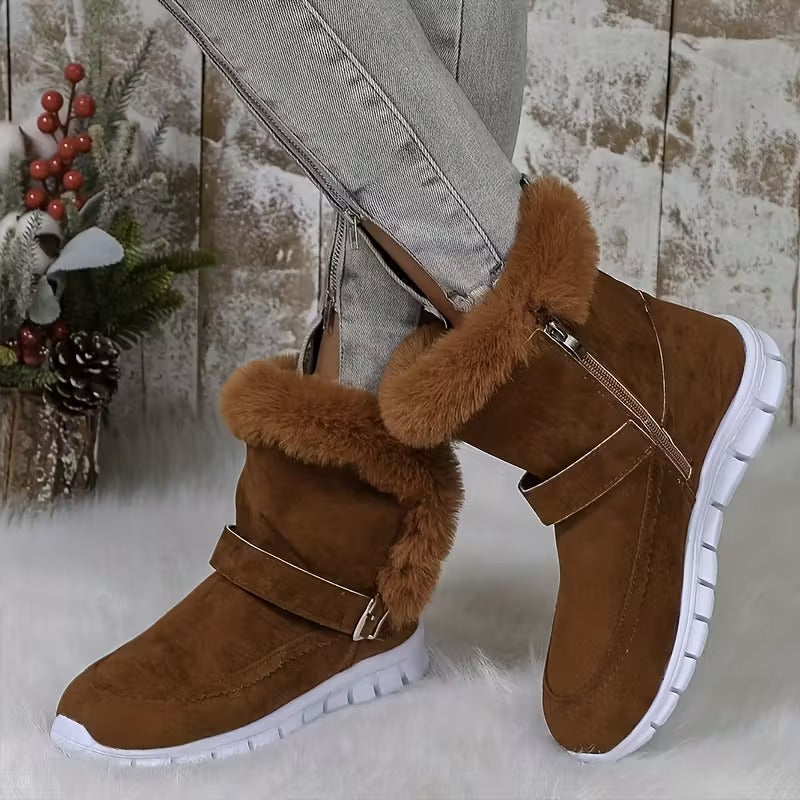 Marley Shoes™ | Women's Side Zipper Snow Boots