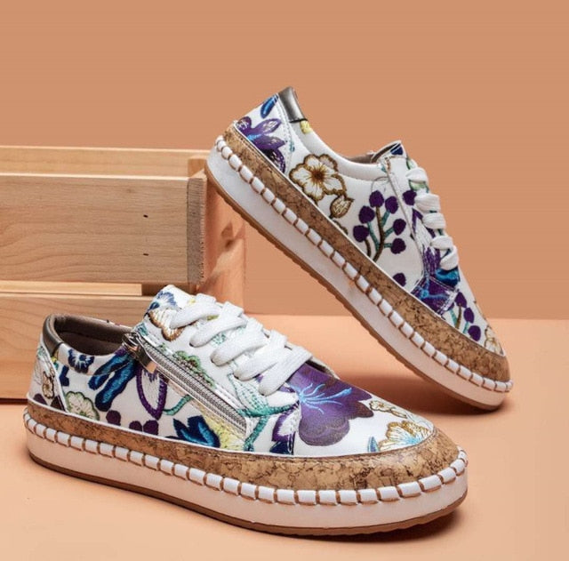 MarleyShoes™ | Orthopedic Flower Women's Shoes