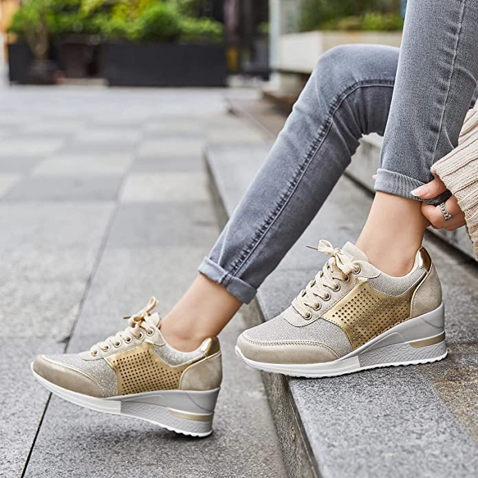 MarleyShoes™| High Wedge Sneakers