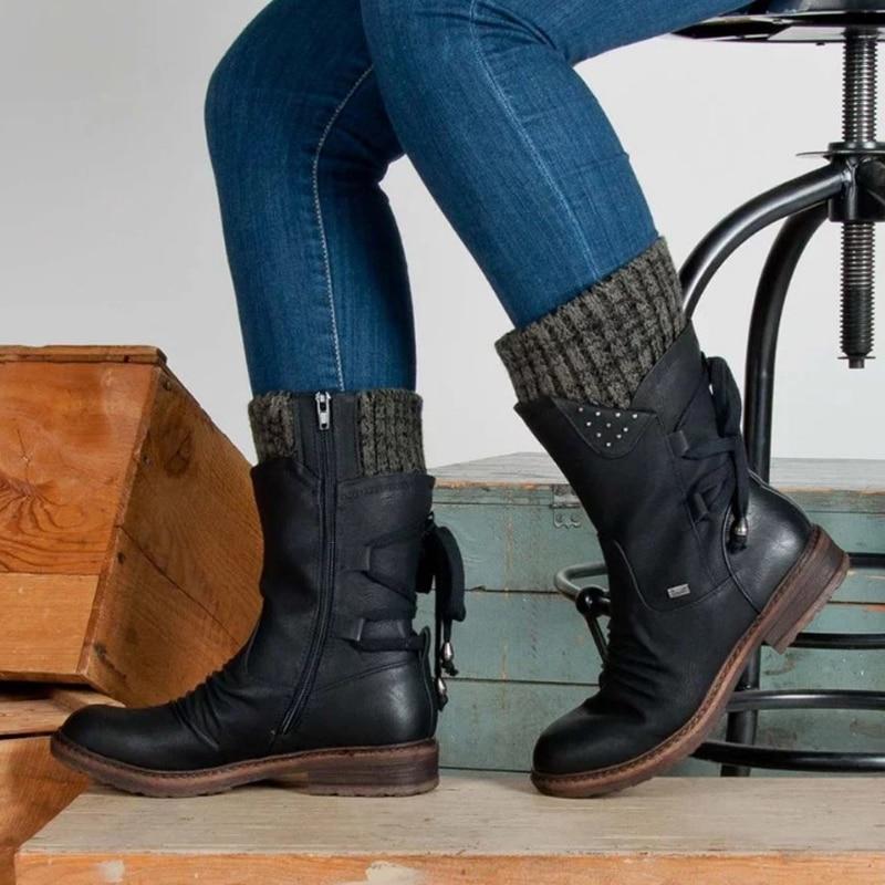 MarleyShoes™ | Warm Winter Ankle Boots