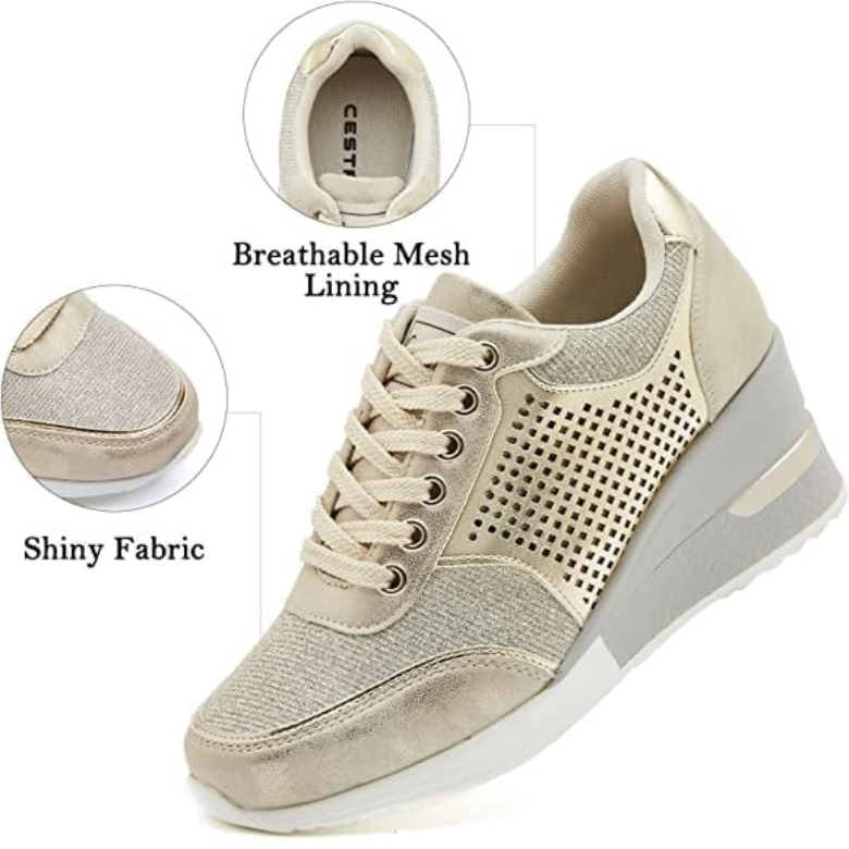 MarleyShoes™| High Wedge Sneakers