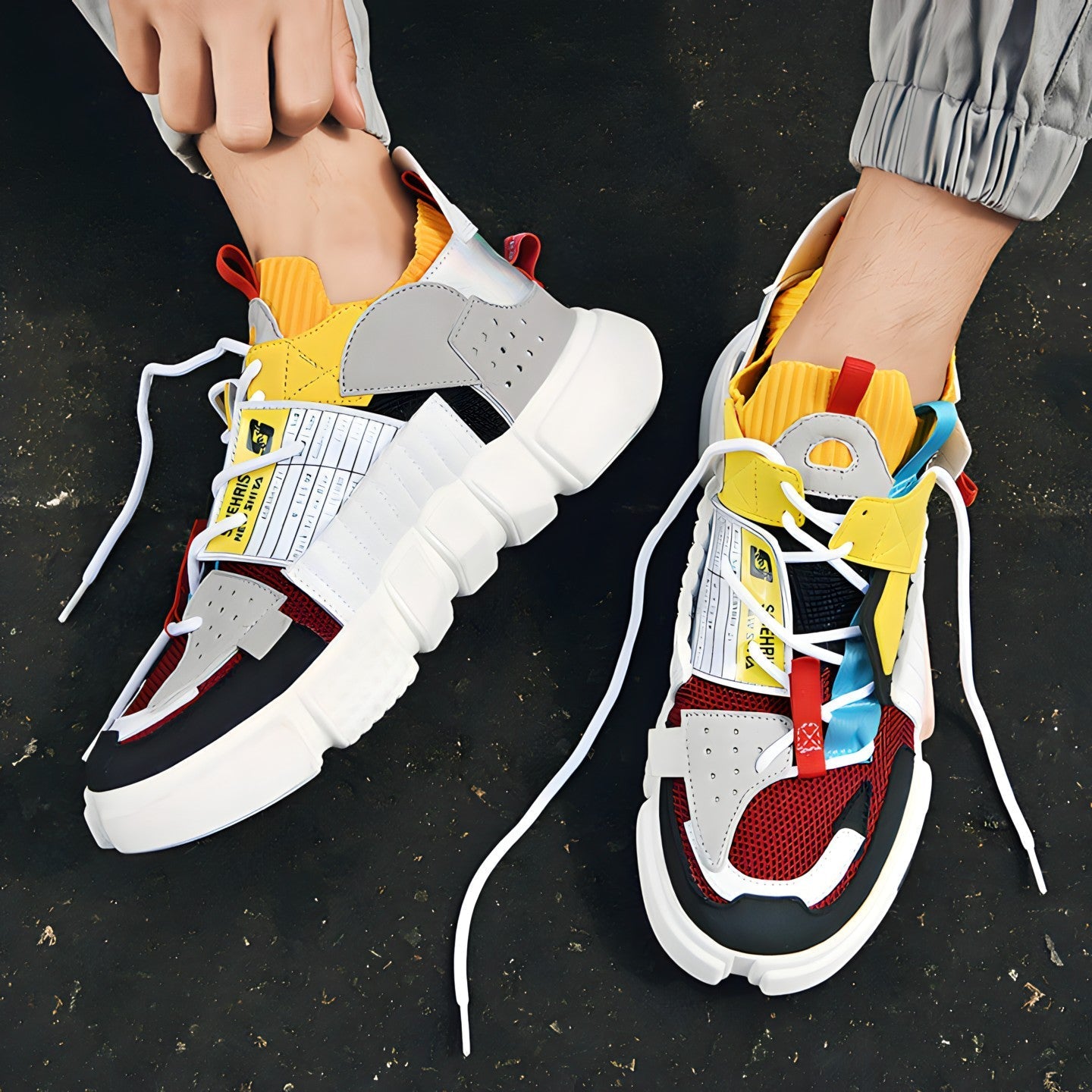 MarleyShoes | Mixed Colours Streetwear Sneakers